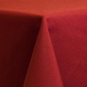 POLYESTER CHERRY RED LINEN