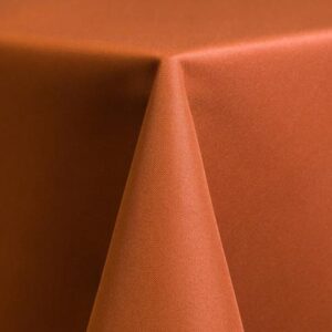 POLYESTER BURNT ORANGE LINEN