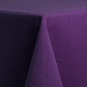 POLYESTER AUBERGINE LINEN