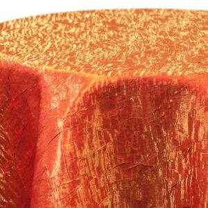 IRIDESCENT CRUSH ORANGE LINEN