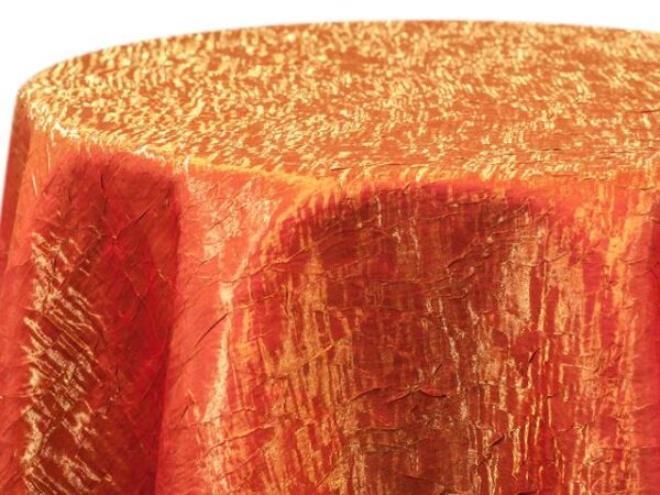 IRIDESCENT CRUSH ORANGE LINEN