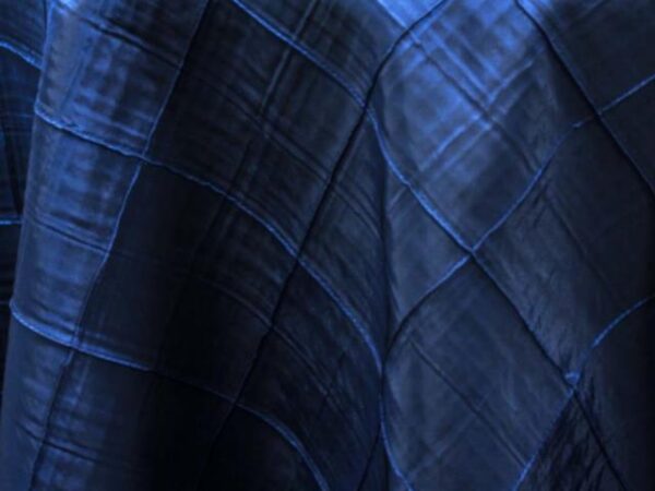 108" ROUND PINTUCK ROYAL BLUE
