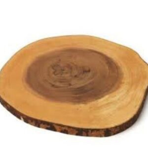 PLATE CHARGER SLICE WOOD
