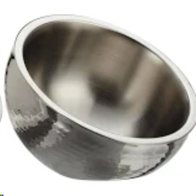 BOWL DUAL ANGLE 8" HAMMERED