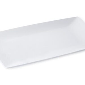 TRAY RECTANGLE 17"X10" WHITE MELAMINE