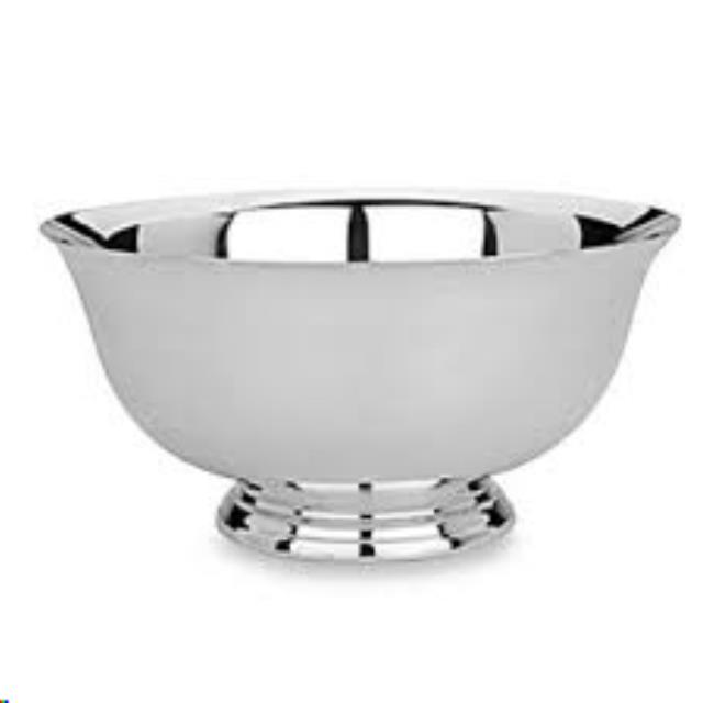 BOWL SILVER 8"