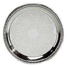 TRAY SILVER 12" ROUND